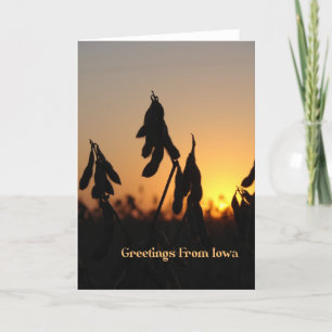 Greetings From Iowa Karte