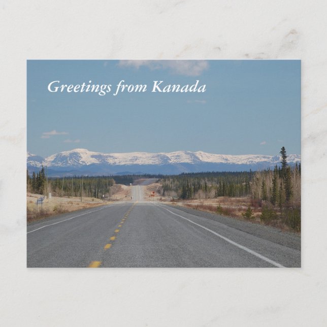 Greetings from Kanada Postkarte (Vorderseite)