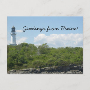 Greetings from Maine Postcard Postkarte
