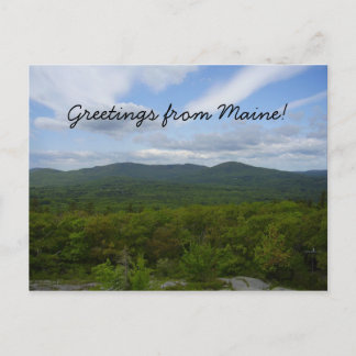 Greetings from Maine Postcard Postkarte