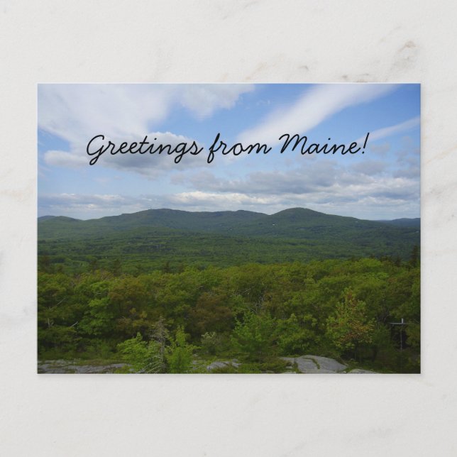 Greetings from Maine Postcard Postkarte (Vorderseite)