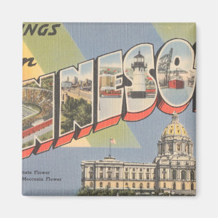 Greetings From Minnesota Magnet