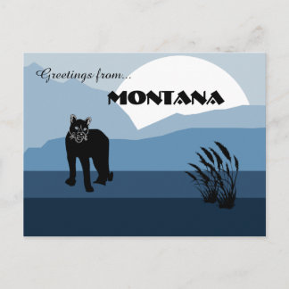 Greetings from Montana State Slate Blues  Postkarte