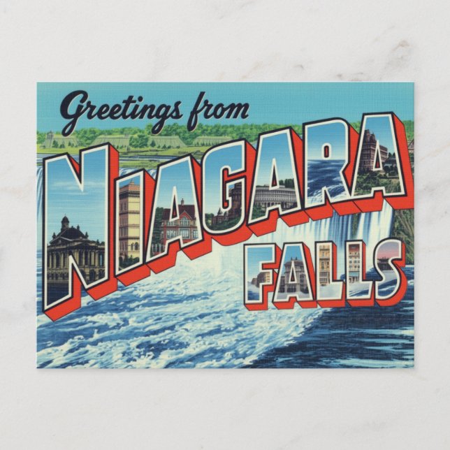 Greetings from Niagara Falls Postkarte (Vorderseite)
