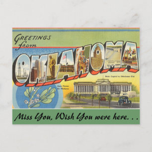 Greetings from Oklahoma Postkarte