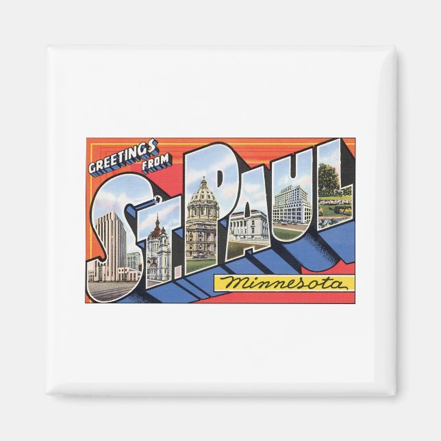 Greetings from St. Paul Minnesota Magnet (Vorne)