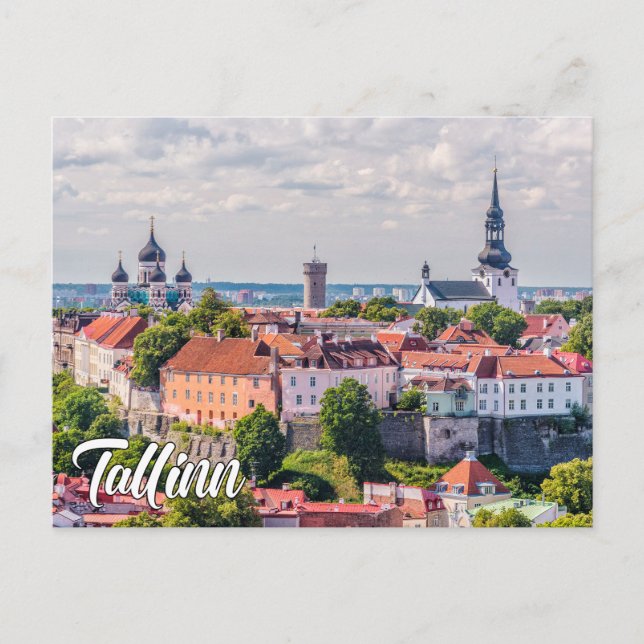 Greetings From Tallinn, Estonia Postkarte (Vorderseite)