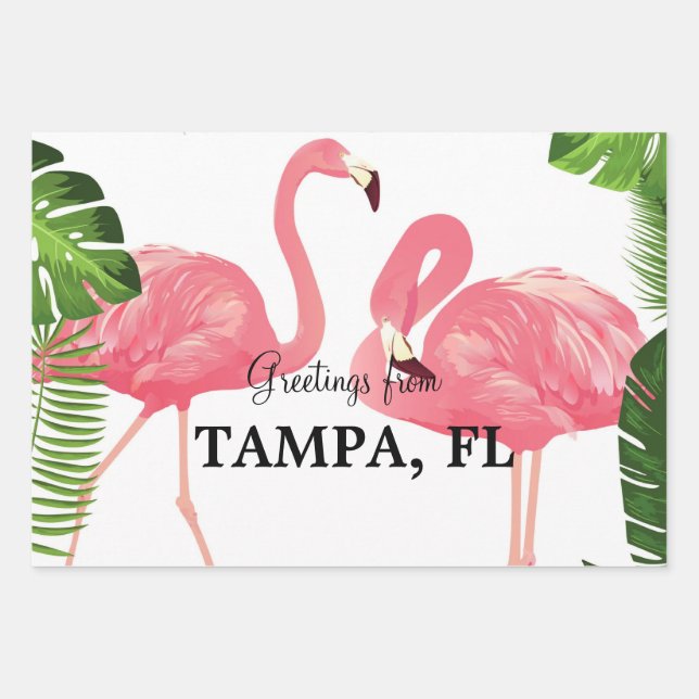 Greetings from Tampa, Florida Geschenkpapier Set (Vorderseite)