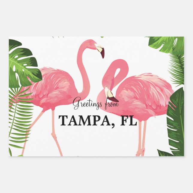 Greetings from Tampa, Florida Geschenkpapier Set (Vorderseite)