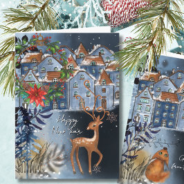 Greetings from the North I Nordic Village  Feiertagskarte