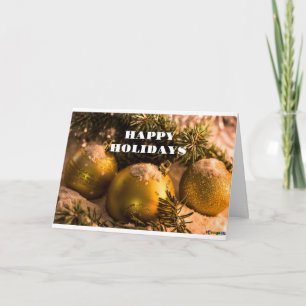 GREETINGS FÜR DIE SAISON / GLÜCKLICH NEUES JAHR AU KARTE