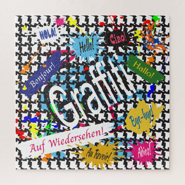 Greetings Graffiti Puzzle (Vertikal)