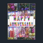 Greetings: HappyANNIVERSARY Postkarte<br><div class="desc">Greetings: HappyANNIVERSARY</div>