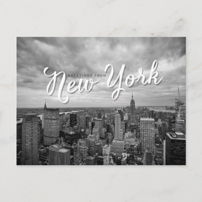 Greetings New York Postkarte (Vorderseite)