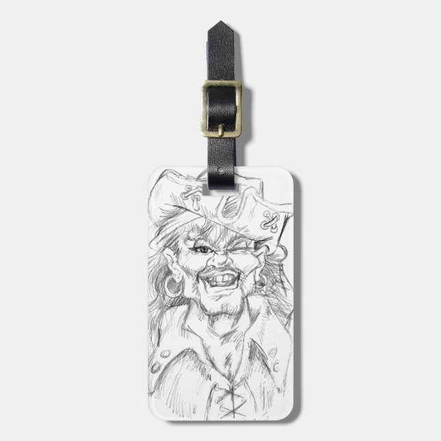 Greetin's Matey! Gepäckanhänger (Vorderseite vertikal)