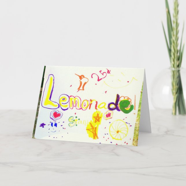 GREETKARTE: Lemonade Stand Poster_ Karte (Vorderseite)