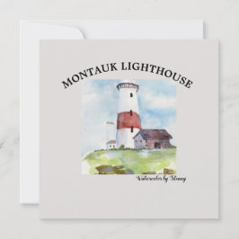 GREETKARTE - MONTAUK LIGHTHOUSE KARTE