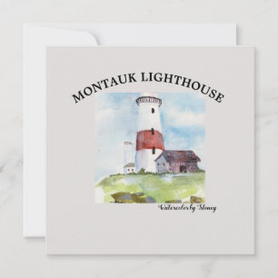GREETKARTE - MONTAUK LIGHTHOUSE KARTE