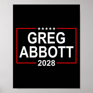 Greg Abbott 2028 Präsidentschaftswahl 4. Juli Wied Poster