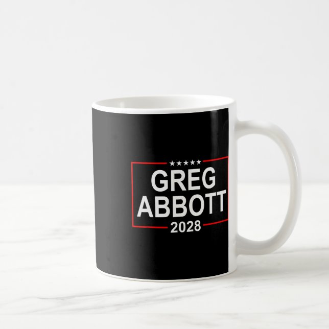 Greg Abbott 2028 Presidential Election July 4th Re Kaffeetasse (Rechts)