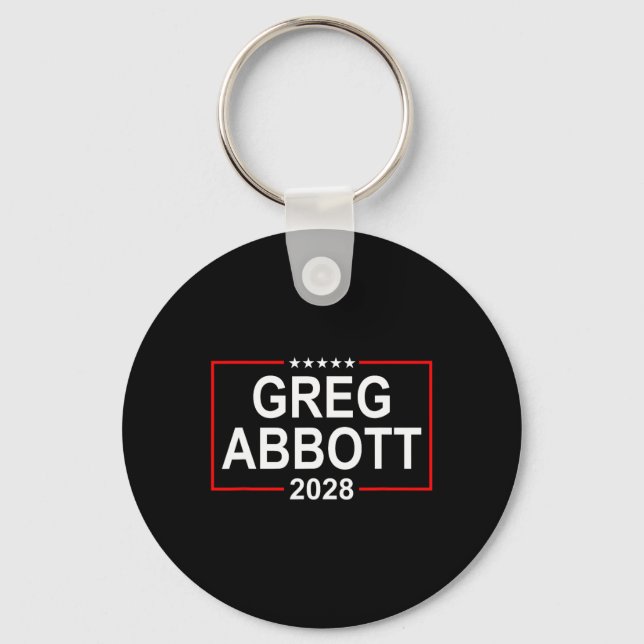 Greg Abbott 2028 Presidential Election July 4th Re Schlüsselanhänger (Vorderseite)