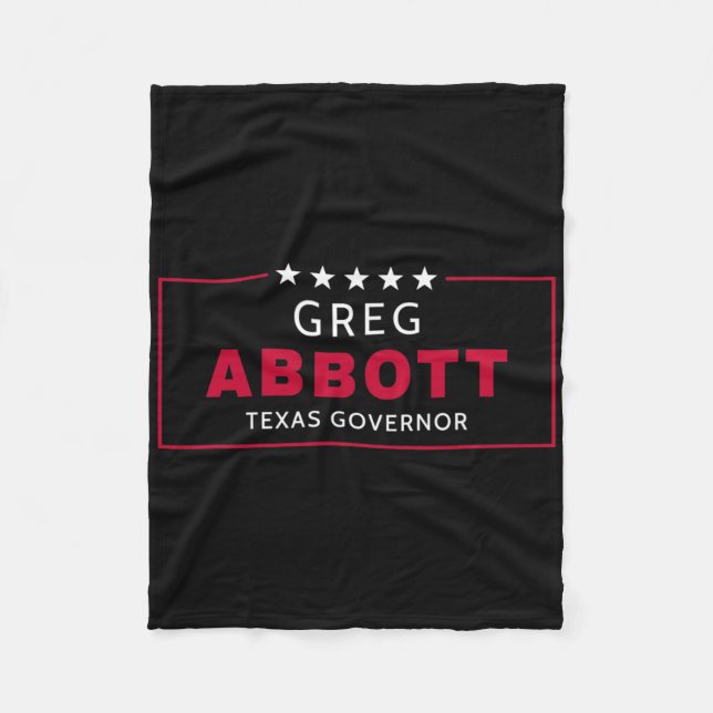 Greg Abbott Election Texas Governor Republican Blu Fleecedecke (Vorderseite)
