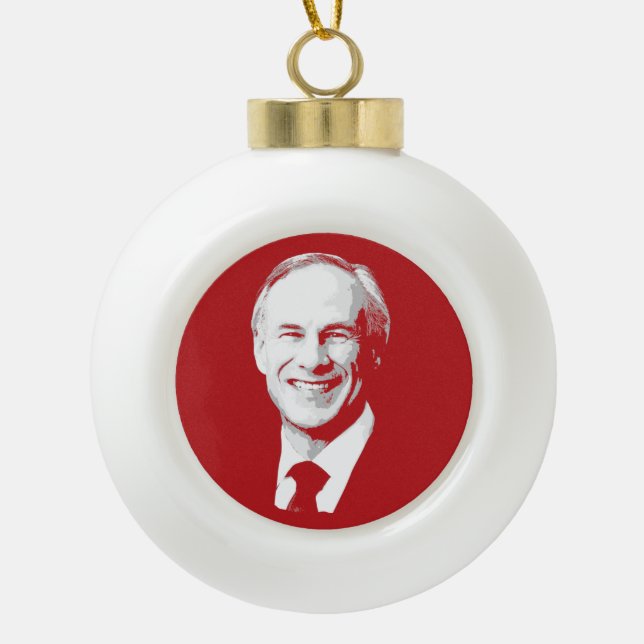 GREG-ABBOTT KERAMIK Kugel-Ornament (Vorderseite)