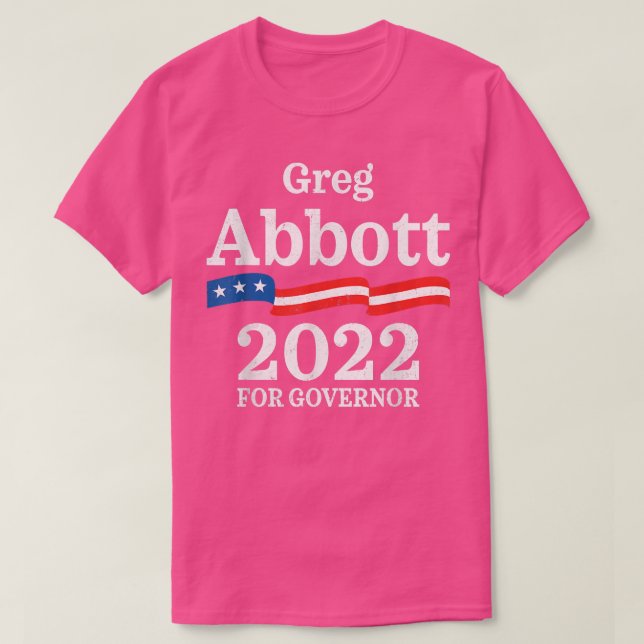 Greg Abbott Texas Governor Election 2022 Republica T-Shirt (Design vorne)