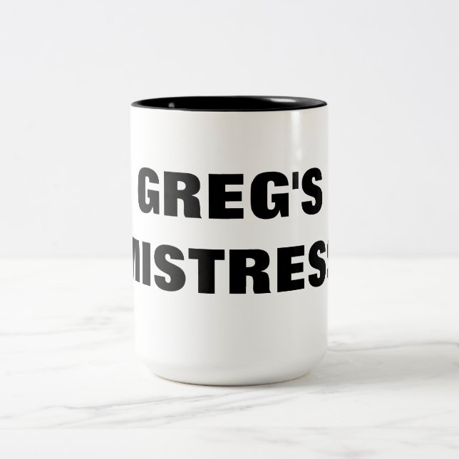 GREG-FEHLERHEIT ZWEIFARBIGE TASSE (Mittel)