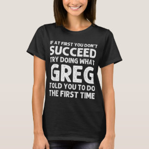 GREG Geschenkname Personalisiert Geburtstag Funny  T-Shirt