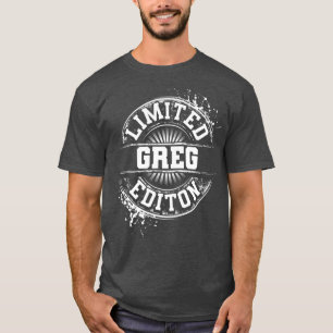 GREG Limited Edition Funny Personalisiert Name T-Shirt