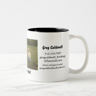 Greg und Goldie 11 Unze-Keramik-Tasse Zweifarbige Tasse