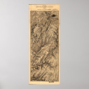 Gregg & Stuart's Cavalry Battle of Gettysburg Kart Poster