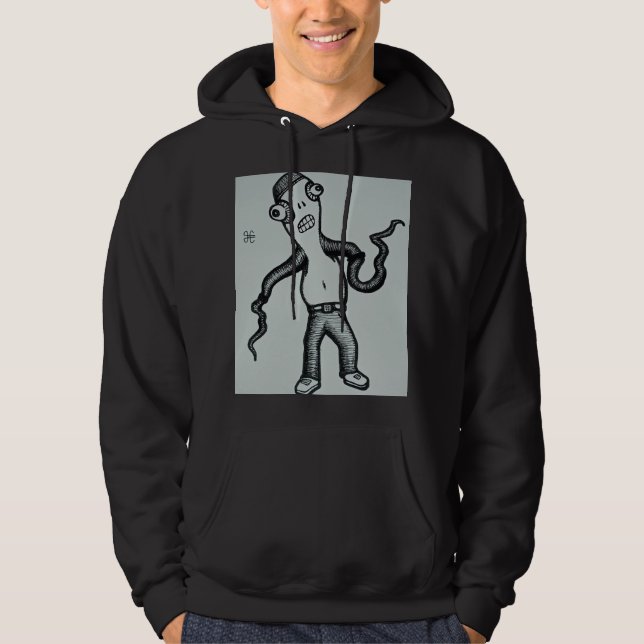 "Gregg the Unshirted" pullover hoodie (Vorderseite)
