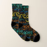 Gregoire Socken<br><div class="desc">Gregoire. Zeigen und tragen Sie diesen beliebten schönen männlichen Vornamen, der als bunte Wortwolke aus horizontaler und vertikaler, kursiver Handschrift in verschiedenen Größen und bezaubernden frischen Farben entworfen wurde. Tragen Sie Ihren positiven französischen Namen oder zeigen Sie der Welt, wen Sie Liebe oder Verehrung. Mit diesem Soft-Text-Kunstwerk zu vereinen ist...</div>