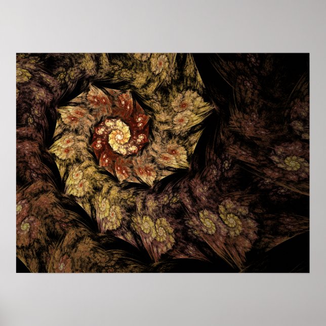 Gregorian Chant Fraktal Poster (Vorne)