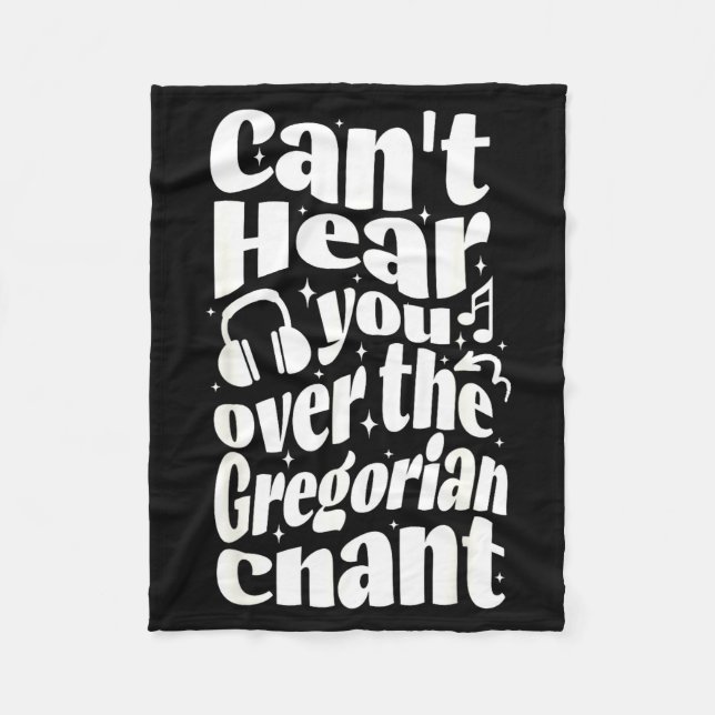Gregorian Chant Funny Catholic Traditional Latin M Fleecedecke (Vorderseite)