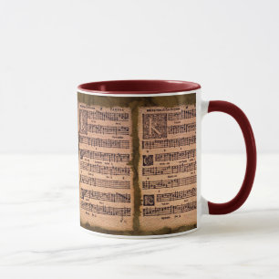 Gregorian Chant Music Sheet Drinks Tasse