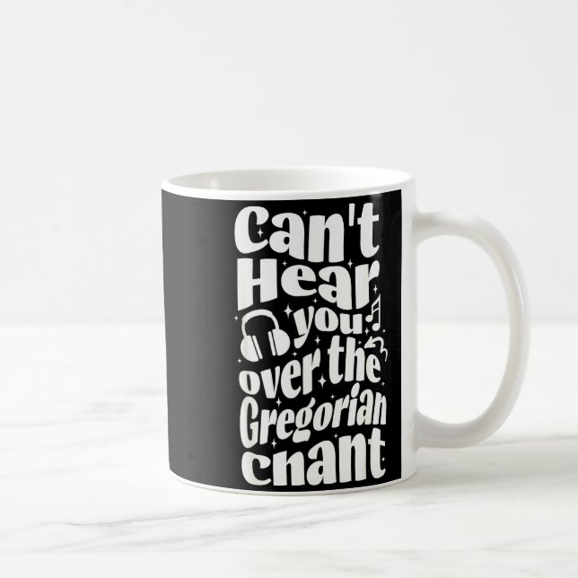 Gregorianischer Gesang Lustiger Katholischer Tradi Kaffeetasse (Rechts)