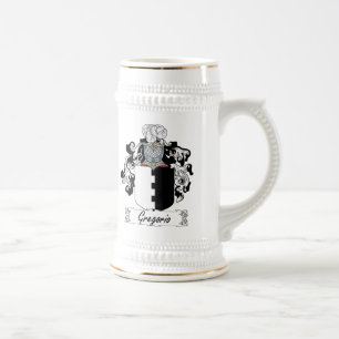 Gregorio-Familienwappen Bierglas