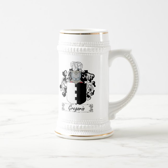 Gregorio-Familienwappen Bierglas (Rechts)