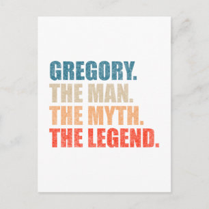 Gregory, der Mensch, der Mythos, die Legende Postkarte