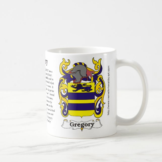 Gregory-Familien-Wappen auf einer Tasse (Rechts)