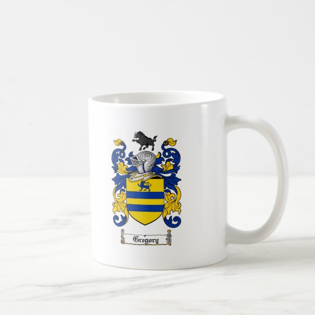 GREGORY-FAMILIENWAPPEN - GREGORY-WAPPEN KAFFEETASSE (Rechts)