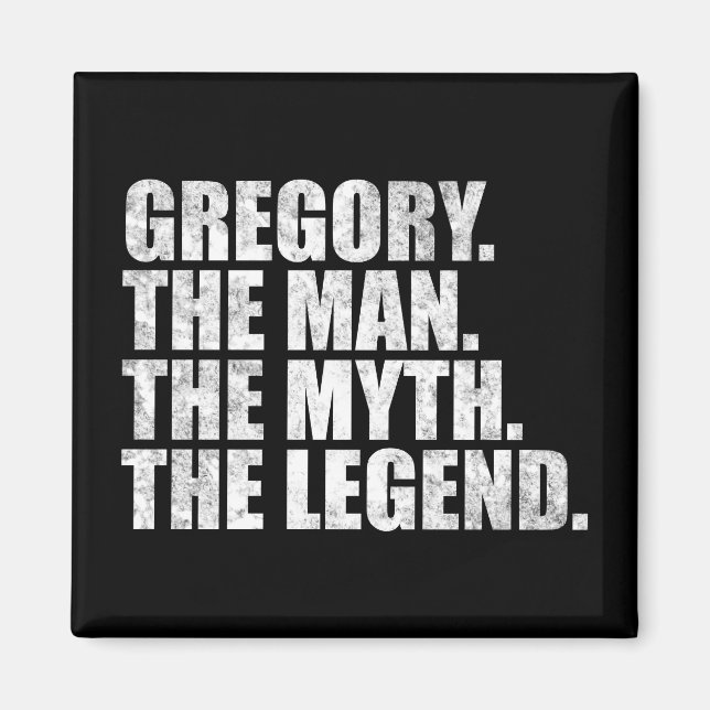 Gregory Name, Gregory Der Mann Der Mythos Die Lege Magnet (Vorne)