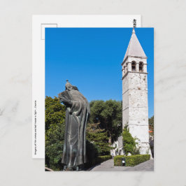 Gregory of Nin statue in Split - Dalmatien, Kroati Postkarte