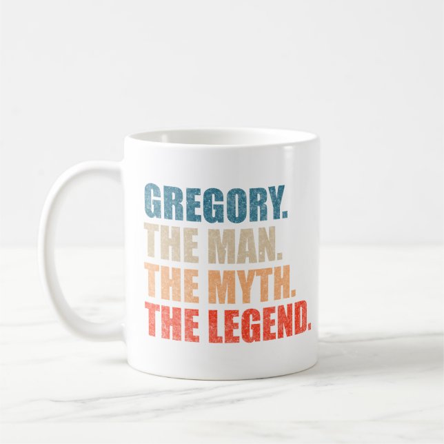 Gregory The Man The Myth The Legend Kaffeetasse (Links)