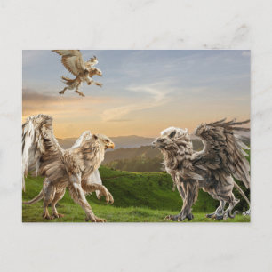 Greif Greifen Mythologie Postkarte
