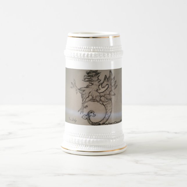 Greif mit Haube - Stolp Bierglas (Mittel)