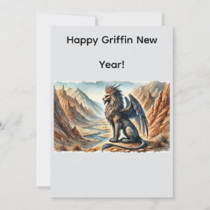 Greif Neujahr! Feiertagskarte